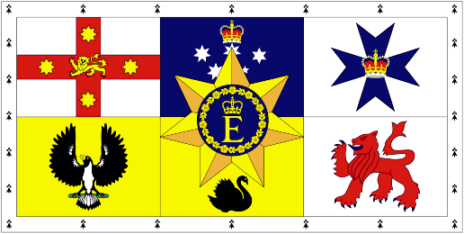 Image of Personal Flag of HM The Queen