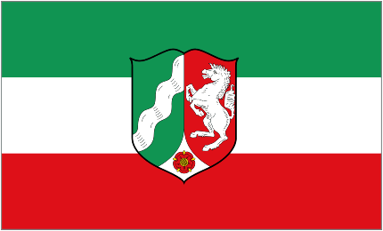 Image of North Rhine-Westphalia ([Nordrhein-Westfalen]) State Flag