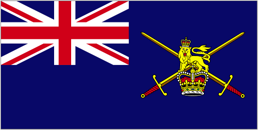 Image of Army Ensign (worn by vessels commanded by commissioned officer)