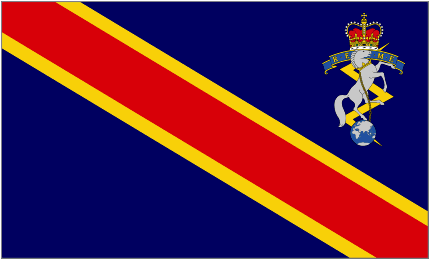Image of reverse of Corps of Royal Electrical and Mechanical Engineers Camp Flag