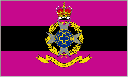 Image of Royal Army Chaplains’ Department Camp Flag