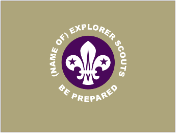 Image of Explorer Scout Unit Flag